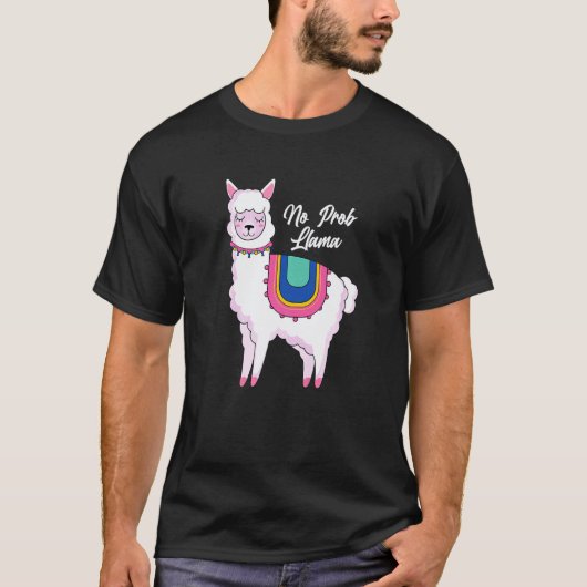 Grappige Geen Probllama Lama T-shirt (Voorkant)