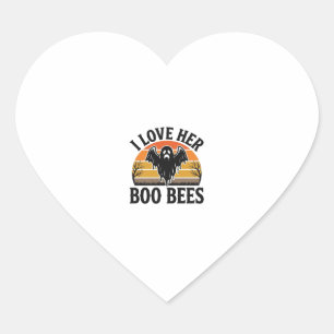 Grappige Geest Bij Punt Vintage Halloween T-Shirt Hart Sticker