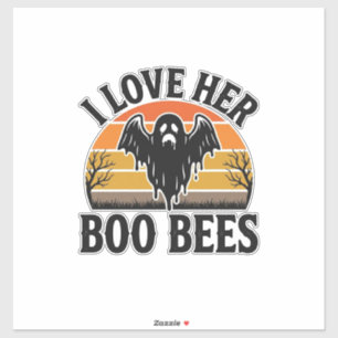Grappige Geest Bij Punt Vintage Halloween T-Shirt  Sticker