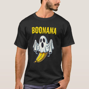 Grappige Geest Boe Banaan Boonana Halloween Spoken T-shirt