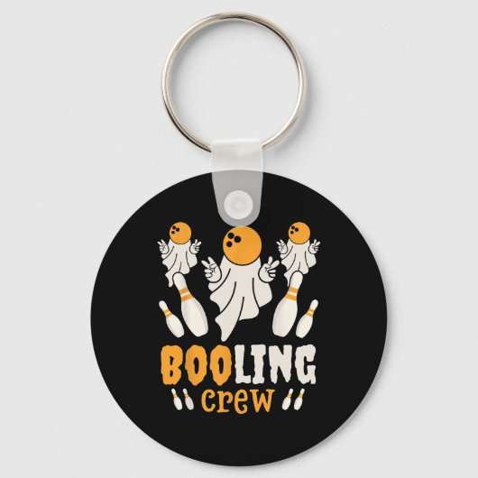 Grappige Geest Boo Booling Liefhebber Lui Hallowee Sleutelhanger (Voorkant)