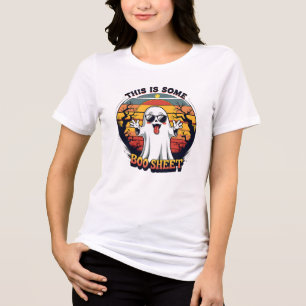 Grappige Geest “Boo Sheet” Halloween Tri-Blend Shirt