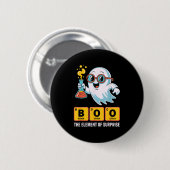 Grappige geest chemie boek het element van verrass ronde button 5,7 cm (Voorkant /achterkant)