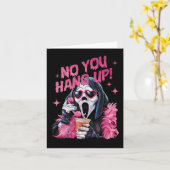 Grappige geest die Halloween roept, nu hang je op Kaart (Gele Bloem)