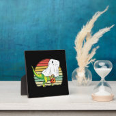 Grappige Geest Dinosaurus Halloween Fotoplaat (Insitu)