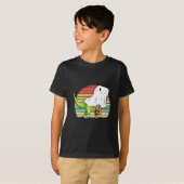 Grappige Geest Dinosaurus Halloween T-shirt (Voorkant volledig)