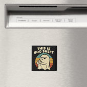 Grappige Geest "Dit Is Boo Blad" Retro Halloween Magneet (Insitu (Vaatwasser))