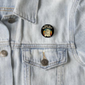 Grappige Geest "Dit Is Boo Blad" Retro Halloween Ronde Button 3,2 Cm (In situ)