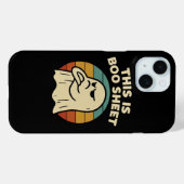 Grappige geest "Dit is Boo Sheet" Retro Halloween Case-Mate iPhone Case (Achterkant (horizontaal))
