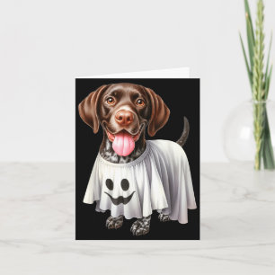 Grappige Geest Duitse Korthaar Pointer Hond Liefhe Kaart