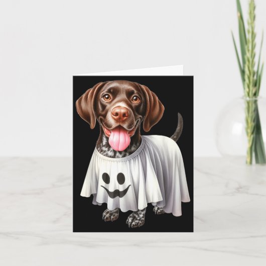 Grappige Geest Duitse Korthaar Pointer Hond Liefhe Kaart (Voorkant)