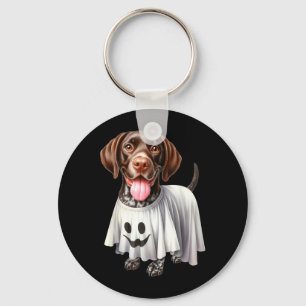 Grappige Geest Duitse Korthaar Pointer Hond Liefhe Sleutelhanger