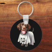 Grappige Geest Duitse Korthaar Pointer Hond Liefhe Sleutelhanger (Voorkant)