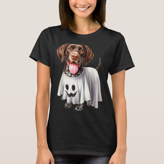 Grappige Geest Duitse Korthaar Pointer Hond Liefhe T-shirt (Voorkant)