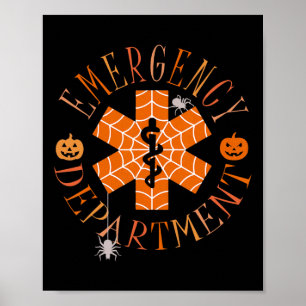 Grappige geest Halloween Emergency Department Er C Poster
