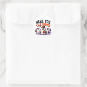 🍻 Grappige Geest Halloween Grappige Spreuk 👻 Ronde Sticker (Tas)