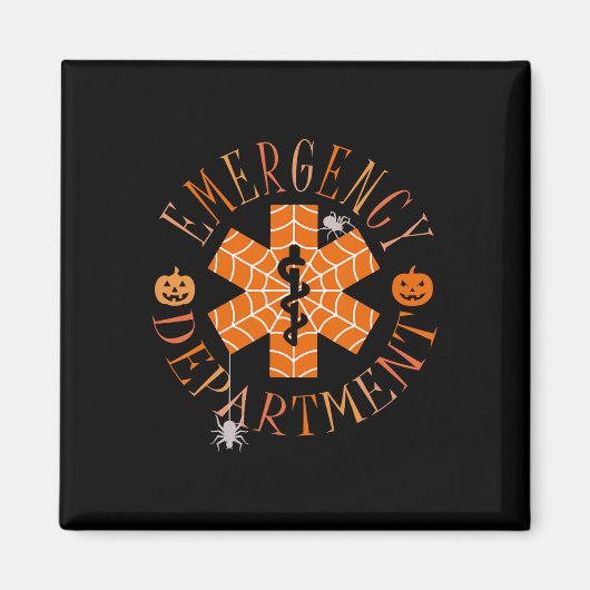 Grappige Geest Halloween Spoedeisende Hulp Er Bema Magneet (Voorkant)