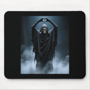 Grappige geest hart handen eng gezicht halloween muismat