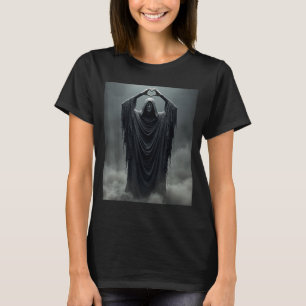 Grappige geest hart handen eng gezicht halloween t-shirt