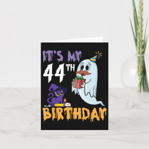 Grappige geest Het is mijn 44e verjaardag Hallowee Kaart