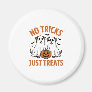 Grappige Geest Hond Halloween Geen Streken Alleen Magneet