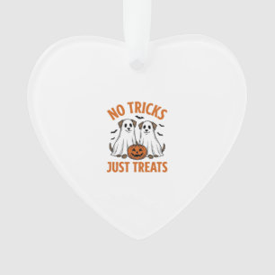 Grappige Geest Hond Halloween Geen Streken Alleen  Ornament
