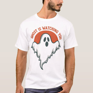 Grappige Geest Kijkt Naar Jou Halloween Griezelig T-shirt