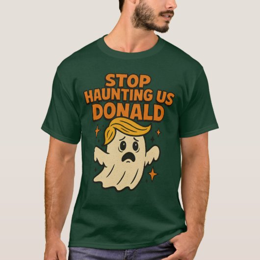 Grappige Geest Protest Stop met spoken T-shirt (Voorkant)