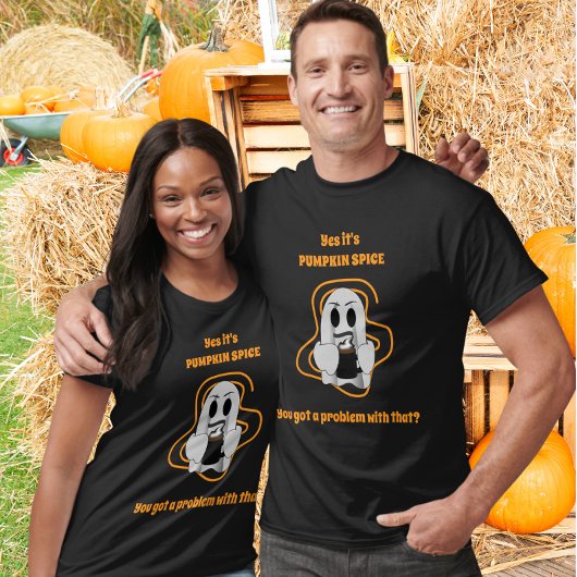 Grappige Geest Pumpkin Spice Latte T-shirt