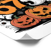 Grappige Geest T Pompoen Halloween - Geheeld Poster (Hoek)