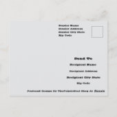 Grappige geest van Halloween verleden tekening Briefkaart (Achterkant)