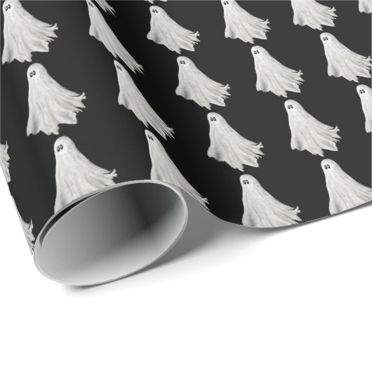 Grappige geest van Halloween verleden tekening Cadeaupapier (Rol Hoek)