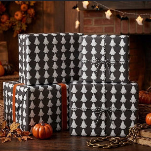 Grappige geest van Halloween verleden tekening Cadeaupapier