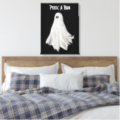 Grappige geest van Halloween verleden tekening Canvas Afdruk (Insitu (Slaapkamer))