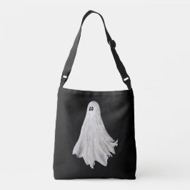 Grappige geest van Halloween verleden tekening Crossbody Tas