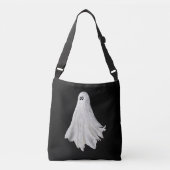 Grappige geest van Halloween verleden tekening Crossbody Tas (Voorkant)