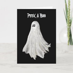Grappige geest van Halloween verleden tekening Kaart