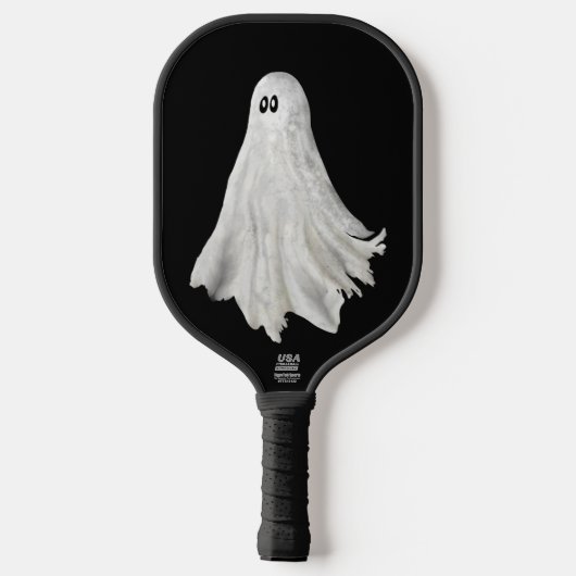 Grappige geest van Halloween verleden tekening Pickleball Paddle (Achterkant)