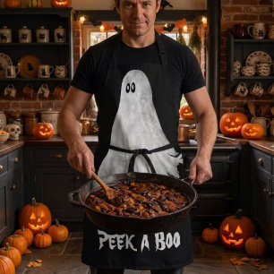 Grappige Geest Van Halloween Verleden Tekening Sch Schort