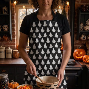 Grappige Geest Van Halloween Verleden Tekening Sch Schort