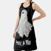 Grappige geest van Halloween verleden tekening Sch Schort (Insitu)