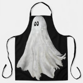 Grappige geest van Halloween verleden tekening Schort (Voorkant)