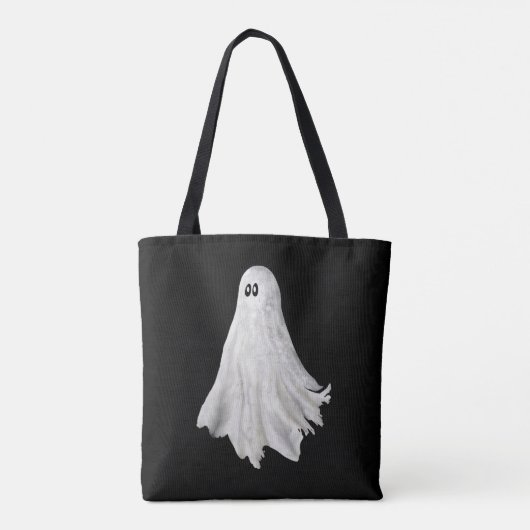 Grappige geest van Halloween verleden tekening Tote Bag (Achterkant)