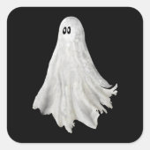 Grappige geest van Halloween verleden tekening Vierkante Sticker (Voorkant)