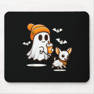 Grappige Geest Wandelende Chihuahua Hond Halloween Muismat