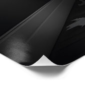 Grappige geest zitten in toilet perfect poster (Hoek)