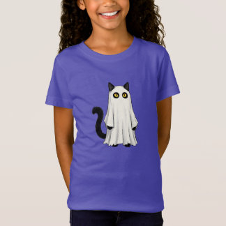 Grappige Geest Zwarte Kat Halloween | Griezelige K T-shirt