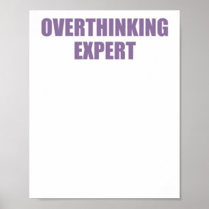 Grappige geestelijke gezondheid citaat overdenken  poster