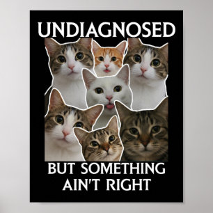 Grappige Geestelijke Gezondheid Niet Gediagnostice Poster