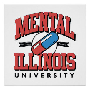 Grappige geestelijke gezondheid perfect poster